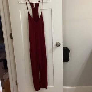 Mahina Burgundy Jumpsuit